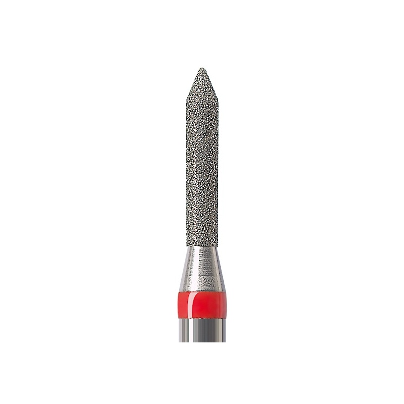 884-012F-FG Бор алмазный NTI Цилиндр остроконечный D1,2мм / Мелкое зерно(Красный) 884-012F-FG Бор алмазный NTI Цилиндр остроконечный D1,2мм / Мелкое зерно(Красный) — изображение 2