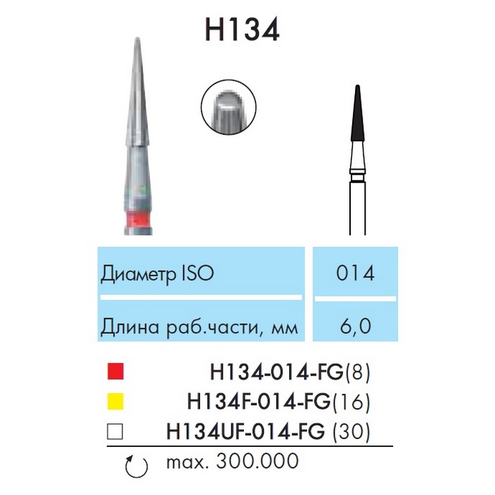H134F-014-FG Финир ТВС / Конус остроконечный, Безопасный конец (16 граней) Желтый NTI H134F-014-FG Финир ТВС / Конус остроконечный, Безопасный конец (16 граней) Желтый NTI — изображение 3