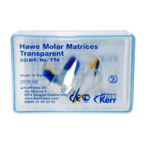 Hawe Transparent Posterior Matrix — матрицы прозрачные  50 шт Kerr
