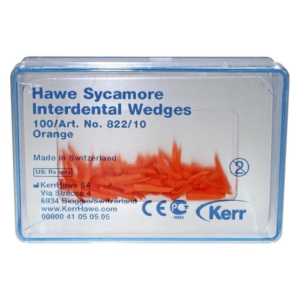Клинья Sycamore Interdental деревянные межзубные  оранжевые 100шт Kerr