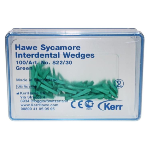 Клинья Sycamore Interdental деревянные межзубные  зеленые 100шт Kerr