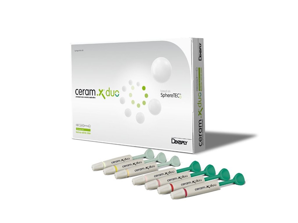 Ceram-X Duo+ / Керам Икс Дуо Плюс стартовый набор (7шпр. х 3гр.) Dentsply Ceram-X Duo+ / Керам Икс Дуо Плюс стартовый набор (7шпр. х 3гр.) Dentsply