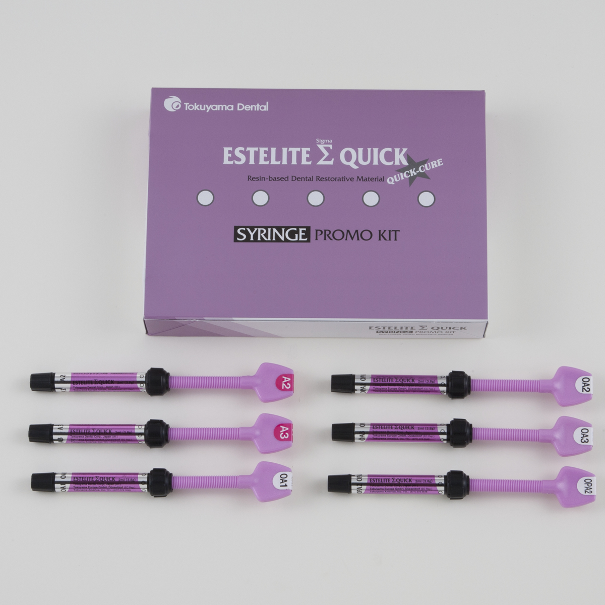 Estelite Sigma Quick Promo Kit / Эстелайт Сигма Квик Набор (6 шпр.х 3,8 г.) 13096 Tokuyama Dental Estelite Sigma Quick Promo Kit / Эстелайт Сигма Квик Набор (6 шпр.х 3,8 г.) 13096 Tokuyama Dental