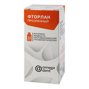 Фторлак прозрачный жидкость (13 мл) Омега-Дент