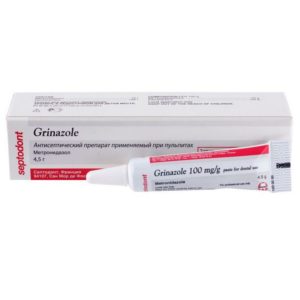 Grinazole (Гриназоль) 4,5 гр. — паста для лечения, Septodont