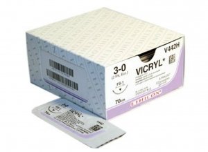 Нить хирургическая Vicryl 75 атравмат игла 12-17-Кх1(50) RB-1 Plus фиолет (Ethicon) 12шт Нить хирургическая Vicryl 75 атравмат игла 12-17-Кх1(50) RB-1 Plus фиолет (Ethicon) 12шт