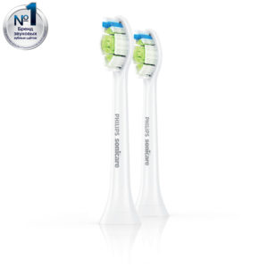 Насадки для электрической щетки W2 Optimal White (2шт) Philips HX6062 Насадки для электрической щетки W2 Optimal White (2шт) Philips HX6062