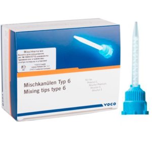 Насадки  Mixing Tips (type 6) голубые (50 шт) №2185 Voco