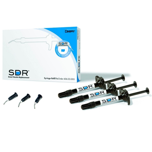 SDR — текучий материал (3 шпр х 1гр) для пломбир. объемных полостей боковых каналов Dentsply SDR - текучий материал (3 шпр х 1гр) для пломбир. объемных полостей боковых каналов Dentsply