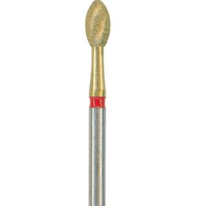 Z379-023F-FG Бор алмазный  ABACUS / АБАКУС(золотой)  NTI(Германия) форма Олива