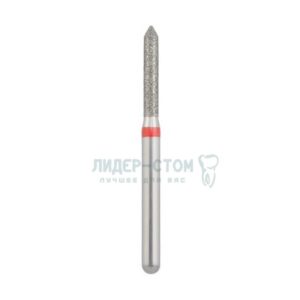 885-014F-FG Бор алмазный NTI Цилиндр остроконечный D1,4мм / Мелкое зерно(Красный)