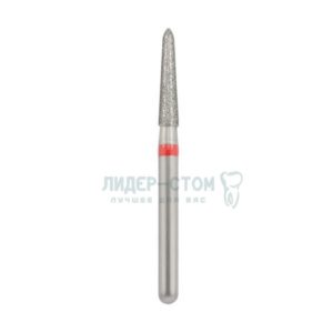 878K-018F-FG Бор алмазный NTI Торпеда коническая D1,8мм / Мелкое зерно(Красный)