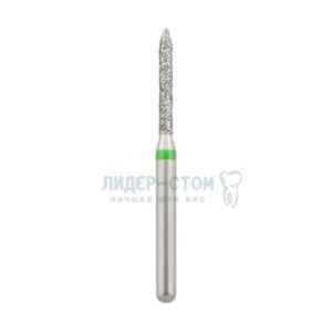 885-012C-FG Бор алмазный NTI Цилиндр остроконечный D1,2мм / Грубый(Зеленый)