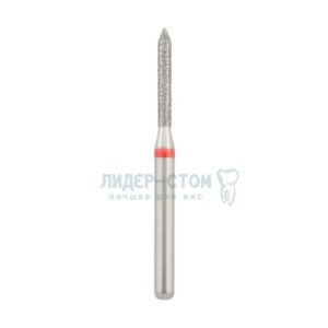 885-012F-FG Бор алмазный NTI Цилиндр остроконечный D1,2мм / Мелкое зерно(Красный)