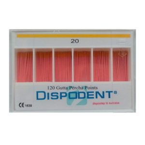 Гуттаперчивые штифты .02 кон.,120 шт., Dispodent / Дисподент Гуттаперчивые штифты .02 кон.,120 шт., Dispodent / Дисподент