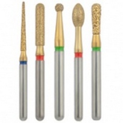 Боры алмазные золотые серии Abacus (Абакус) NTI (Германия)