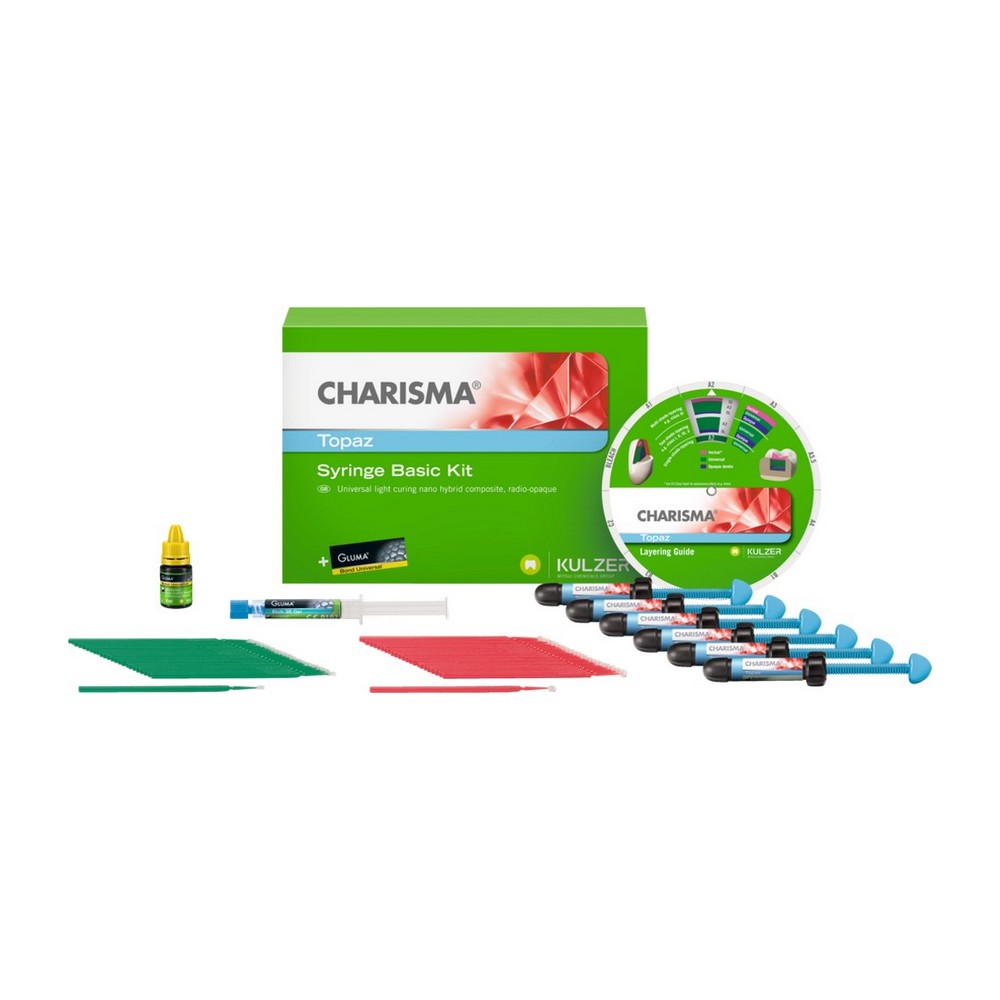 Charisma Topaz BASIC KIT / Каризма Топаз Базовый Набор (6 шпр. х 4гр.+GLUMA Bond + GLUMA Etch )Heraeus Kulzer Charisma Topaz BASIC KIT / Каризма Топаз Базовый Набор (6 шпр. х 4гр.+GLUMA Bond + GLUMA Etch )Heraeus Kulzer