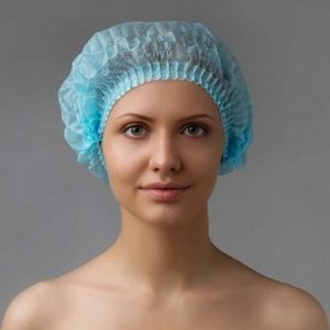 Шапочка медицинская одноразовая «Шарлотта» 100 шт., Clean+Safe (Малайзия)