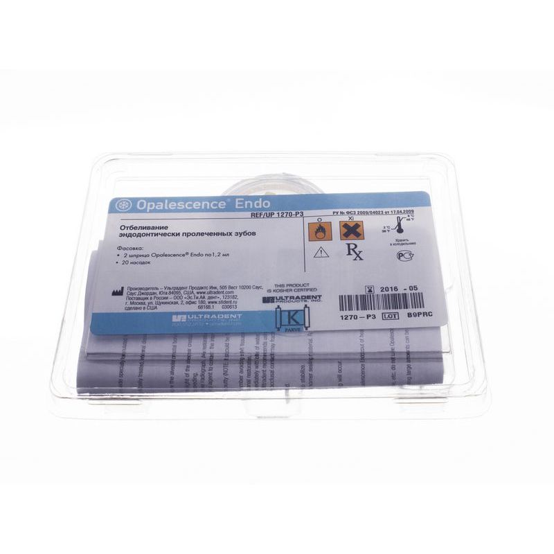 Opalescenсe Endo Kit / Опалесценс Эндо (2шпр.х1,2мл.+ 20 канюль) Набор для внутрикоронкового отбеливания Ultradent Opalescenсe Endo Kit / Опалесценс Эндо (2шпр.х1,2мл.+ 20 канюль) Набор для внутрикоронкового отбеливания Ultradent — изображение 2