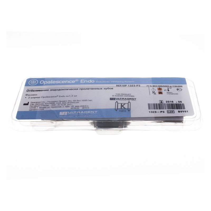 Opalescenсe Endo Kit 35% / Опалесценс Эндо (2шпр.х1,2мл.) Внутрикоронковое отбеливание Ultradent Opalescenсe Endo Kit 35% / Опалесценс Эндо (2шпр.х1,2мл.) Внутрикоронковое отбеливание Ultradent — изображение 2