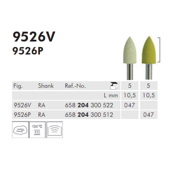 Полир Meisinger 9526P 047 RA 204 для композитов (5шт) 2-й шаг(2-х шаг. сист.) Карбид кремния Полир Meisinger 9526P 047 RA 204 для композитов (5шт) 2-й шаг(2-х шаг. сист.) Карбид кремния — изображение 2