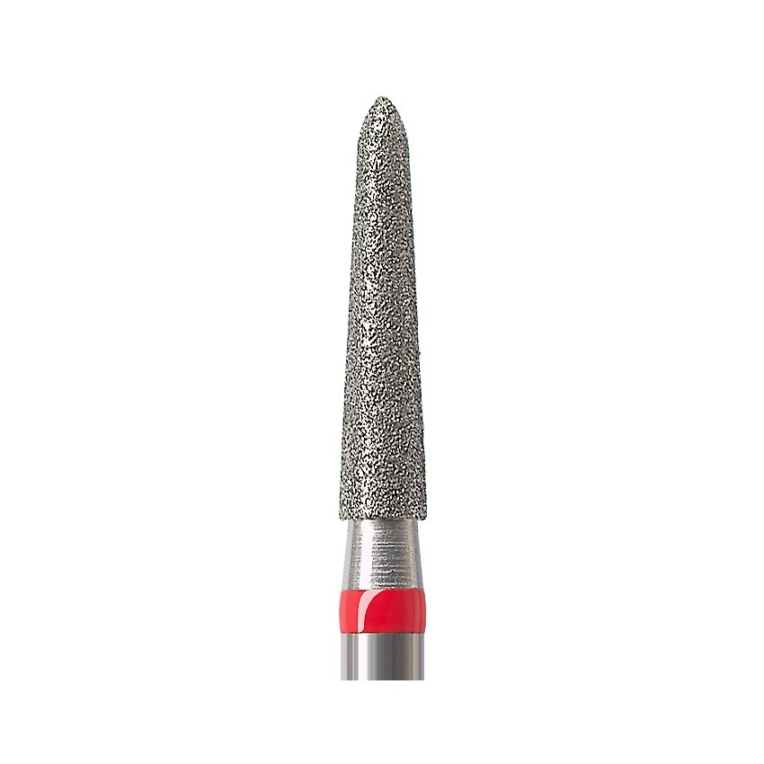 878K-016F-FG Бор алмазный NTI Торпеда коническая D1,6мм / Мелкое зерно(Красный) 878K-016F-FG Бор алмазный NTI Торпеда коническая D1,6мм / Мелкое зерно(Красный) — изображение 2