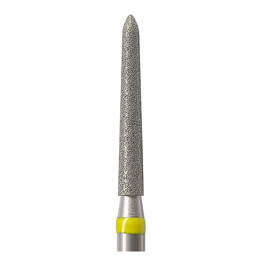 879K-016SF-FG Бор алмазный NTI Торпеда коническая D1,6мм / Сверхмелкое зерно(Желтый) 879K-016SF-FG Бор алмазный NTI Торпеда коническая D1,6мм / Сверхмелкое зерно(Желтый) — изображение 2