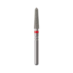 Бор алмазный NTI 878KSE-019F-FG (Торпеда коническая) D1,9мм / Мелкое зерно (Красный)