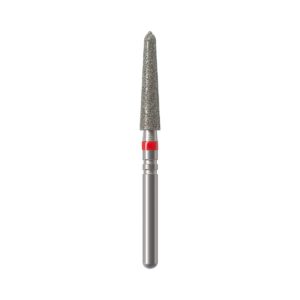 Бор алмазный NTI 879KSE-021F-FG (Торпеда коническая) D2,1мм / Мелкое зерно(Красный)