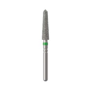 Бор алмазный NTI 879KSE-024C-FG (Торпеда коническая) D2,4мм / Грубый(Зеленый)